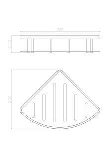 Полка для ванной Wonzon & Woghand WW-4132 хром